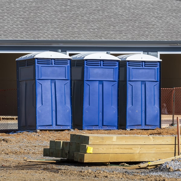 how can i report damages or issues with the porta potties during my rental period in Pine Knoll Shores North Carolina